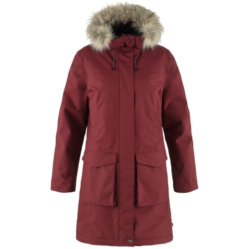 Fjallraven Women's Nuuk Lite Parka in Bordeaux Red  Women's Apparel